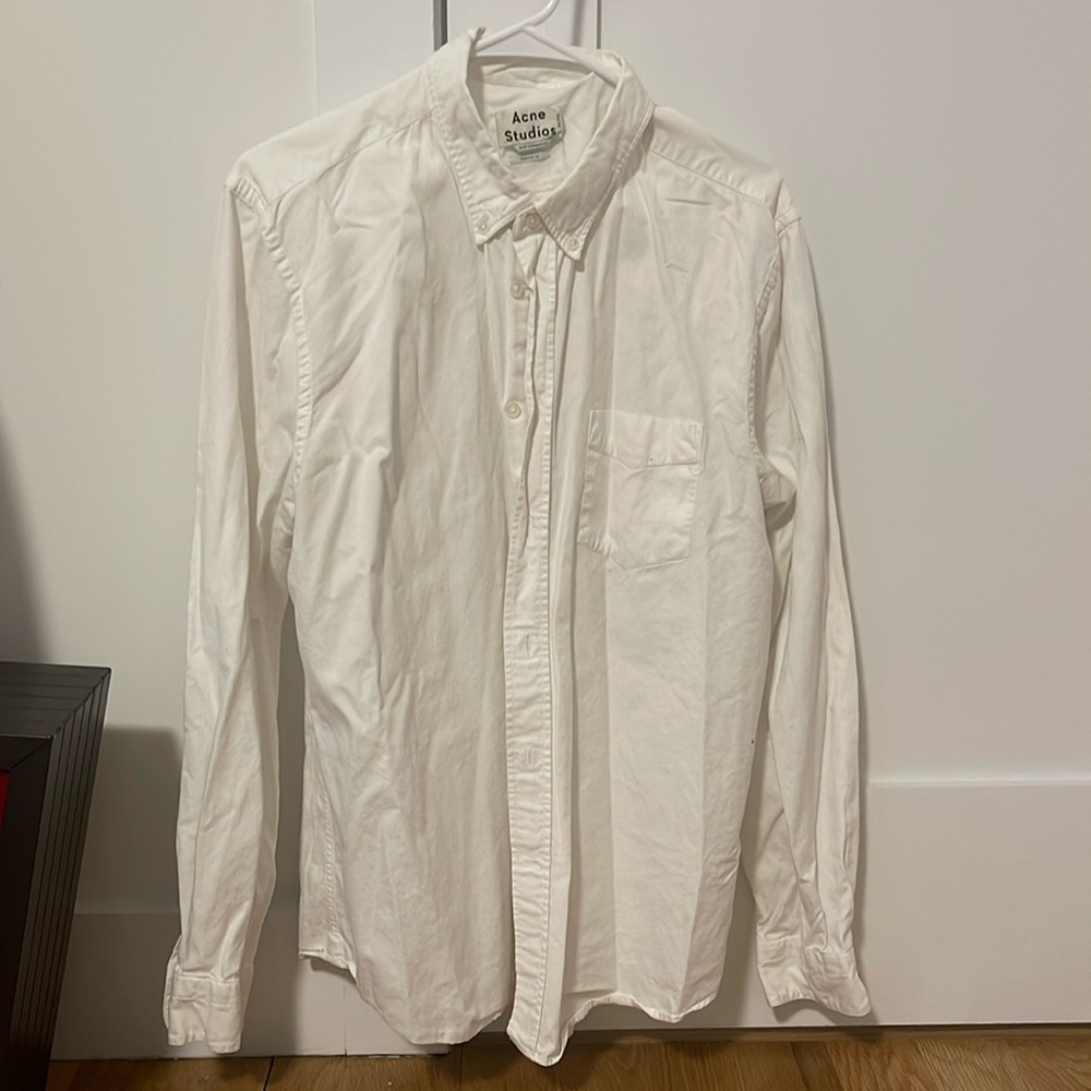 Authentic Acne Studios White Button Down (Size 54) - image 1